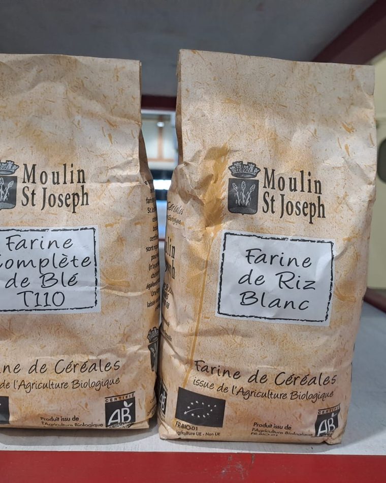 Sacs de farine bio du Moulin Saint Joseph